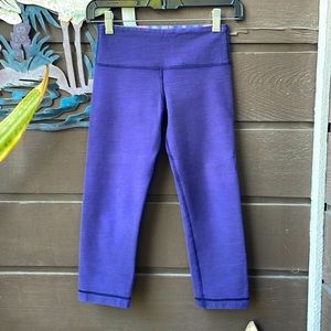 Lululemon Slub Denim Crop Leggings